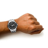 Buy Shop Marc Jacobs Fergus Black Dial Silver Steel Strap Watch for Men - MBM5075 USA Online