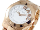 Buy Shop Marc Jacobs Rivera White Dial Rose Gold Steel Strap Watch for Women - MBM3135 USA Online