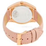 Buy Shop Guess Wonderlust Beige Dial Pink Leather Strap Watch for Women - W1065L1 USA Online