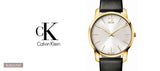 Buy Shop Calvin Klein City Silver Dial Black Leather Strap Watch For Men - K2G21520 USA Online