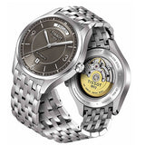 Tissot T Classic T One Automatic Grey Dial Silver Steel Strap Watch For Men - T038.430.11.067.00
