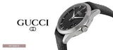 Buy Shop Gucci G Timeless Quartz Black Dial Black Leather Strap Watch for Men - YA126413 USA Online
