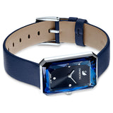 Buy Shop Swarovski Uptown Crystal Blue Dial Blue Leather Strap Watch for Women - 5547713 USA Online