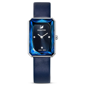 Buy Shop Swarovski Uptown Crystal Blue Dial Blue Leather Strap Watch for Women - 5547713 USA Online