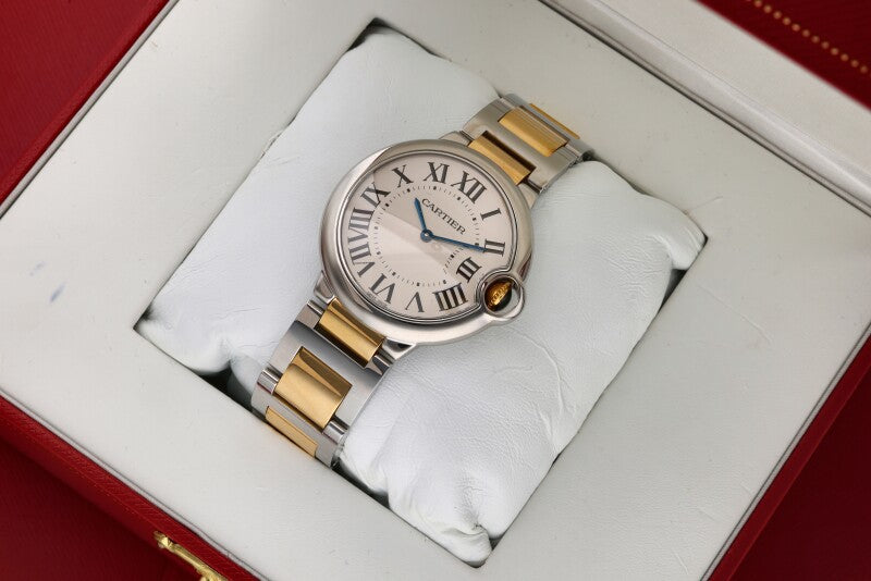 Buy Shop Cartier Ballon Bleu Silver Dial Two Tone Steel Strap Watch for Unisex Watch - W69008Z3 USA Online
