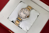 Buy Shop Cartier Ballon Bleu Silver Dial Two Tone Steel Strap Watch for Unisex Watch - W69008Z3 USA Online