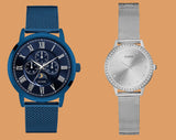Buy Shop Guess Delancey Analog Blue Dial Blue Mesh Bracelet Watch for Men - W0871G3 USA Online