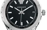 Buy Shop Versace Hellenyium Black Dial Silver Steel Strap Watch for Women - V12020015 USA Online