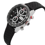Buy Shop Tag Heuer Carrera Chronograph Black Dial Black Rubber Strap Watch for Men - CBN2A1AA.FT6228 USA Online