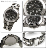 Buy Shop Marc Jacobs Blade Chronograph Black Dial Two Tone Steel Strap Watch for Women - MBM3179 USA Online