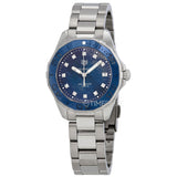 Buy Shop Tag Heuer Aquaracer Diamonds Blue Dial Silver Steel Strap Watch for Women - WAY131L.BA0748 USA Online