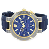 Buy Shop Versace V Extreme Chronograph Blue & Gold Tone Dial Blue Rubber Strap Watch for Men - VCN010017 USA Online