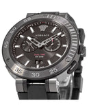 Buy Shop Versace V Extreme Chronograph Black Tone Dial Black Rubber Strap Watch for Men - VCN020017 USA Online