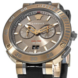 Buy Shop Versace V Extreme Chronograph Brown Tone Dial Black Rubber Strap Watch for Men - VCN030017 USA Online