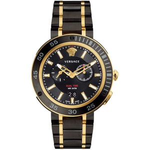 Buy Shop Versace V Extreme Pro Two Tone Dial Stainless Steel Strap Watch for Men - VCN040017 USA Online