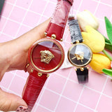Buy Shop Versace Palazzo Empire Red Dial Red Leather Strap Watch for Women - VCO120017 USA Online