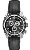 Buy Shop Versace V Ray Chronograph Quartz Black Dial Black Leather Strap Watch For Men - VE2I00121 USA Online