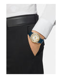 Buy Shop Versace Viamond Quartz White Dial Blue Leather Strap Watch For Men - VEPO00120 USA Online