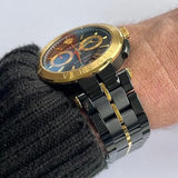 Buy Shop Versace Aion Chronograph Black Dial Black Steel Strap Watch for Men - VE1D01620 USA Online