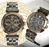Buy Shop Versace Aion Chronograph Black Dial Black Steel Strap Watch for Men - VE1D01620 USA Online