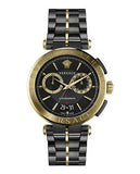 Buy Shop Versace Aion Chronograph Black Dial Black Steel Strap Watch for Men - VE1D01620 USA Online