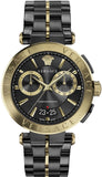 Buy Shop Versace Aion Chronograph Black Dial Black Steel Strap Watch for Men - VE1D01620 USA Online