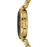 Buy Shop Versace Aion Chronograph Black Dial Gold Steel Strap Watch For Men - VE1D01721 USA Online