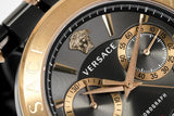 Buy Shop Versace Aion Chronograph Black Dial Grey Steel Strap Watch for Men - VBR050017 USA Online