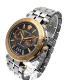Buy Shop Versace Aion Chronograph Black Dial Grey Steel Strap Watch for Men - VBR050017 USA Online