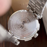 Buy Shop Versace Aion Chronograph Black Dial Silver Steel Strap Watch for Men - VBR080017 USA Online
