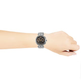 Versace Aion Chronograph Black Dial Silver Steel Strap Watch For Men - VE1D01019