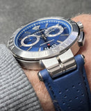 Buy Shop Versace Aion Chronograph Blue Dial Blue Leather Strap Watch for Men - VE1D01220 USA Online