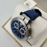 Buy Shop Versace Aion Chronograph Blue Dial Blue Leather Strap Watch for Men - VE1D01220 USA Online