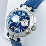 Buy Shop Versace Aion Chronograph Blue Dial Blue Leather Strap Watch for Men - VE1D01220 USA Online