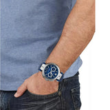 Buy Shop Versace Aion Chronograph Blue Dial Blue Leather Strap Watch for Men - VE1D01220 USA Online