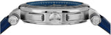 Buy Shop Versace Aion Chronograph Blue Dial Blue Leather Strap Watch for Men - VE1D01220 USA Online