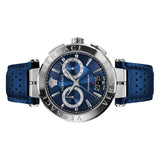 Buy Shop Versace Aion Chronograph Blue Dial Blue Leather Strap Watch for Men - VE1D01220 USA Online