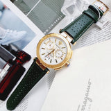 Buy Shop Versace Aion Chronograph White Dial Green Leather Strap Watch for Men - VBR020017 USA Online