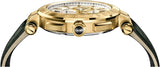 Buy Shop Versace Aion Chronograph White Dial Green Leather Strap Watch for Men - VBR020017 USA Online