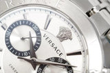 Buy Shop Versace Aion Chronograph White Dial Silver Steel Strap Watch for Men - VBR040017 USA Online