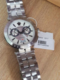 Buy Shop Versace Aion Chronograph White Dial Silver Steel Strap Watch for Men - VBR040017 USA Online