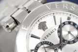 Buy Shop Versace Aion Chronograph White Dial Silver Steel Strap Watch for Men - VBR040017 USA Online
