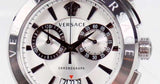 Buy Shop Versace Aion Chronograph White Dial Silver Steel Strap Watch for Men - VBR040017 USA Online