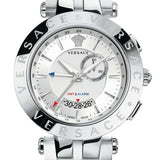Buy Shop Versace Aion Chronograph White Dial Silver Steel Strap Watch for Men - VBR040017 USA Online