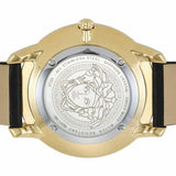 Buy Shop Versace Audrey Quartz Black Dial Black Leather Strap Watch for Women - VELR00319 USA Online