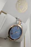 Buy Shop Versace Audrey Quartz Blue Dial Two Tone Steel Strap Watch for Women - VELR00619 USA Online