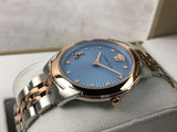 Buy Shop Versace Audrey Quartz Blue Dial Two Tone Steel Strap Watch for Women - VELR00619 USA Online