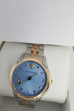 Buy Shop Versace Audrey Quartz Blue Dial Two Tone Steel Strap Watch for Women - VELR00619 USA Online