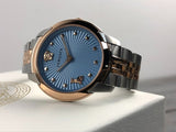 Buy Shop Versace Audrey Quartz Blue Dial Two Tone Steel Strap Watch for Women - VELR00619 USA Online