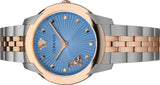 Buy Shop Versace Audrey Quartz Blue Dial Two Tone Steel Strap Watch for Women - VELR00619 USA Online